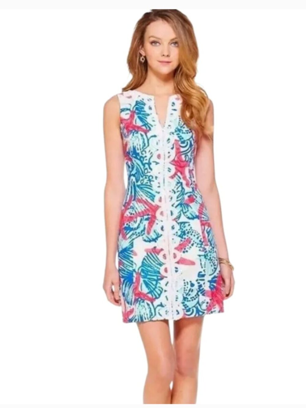 RARE Lilly Pulitzer Janice Shift Dress She She Shells Size 8